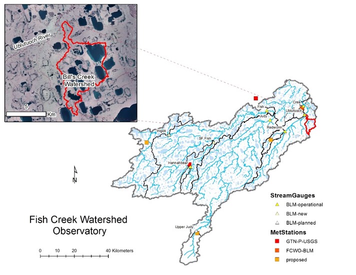 Bill's Creek watershed map