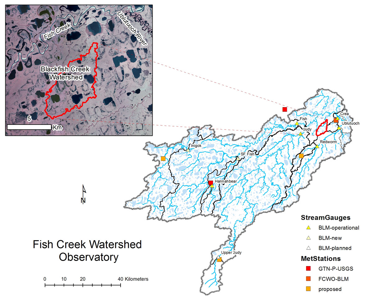 Blackfish Creek watershed map